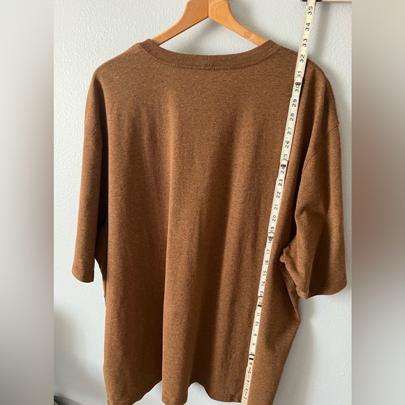 Carhartt Loose Fit Heavyweight Short-Sleeve Pocket T-Shirt  3XL Walnut Brown EUC - Picture 9 of 9